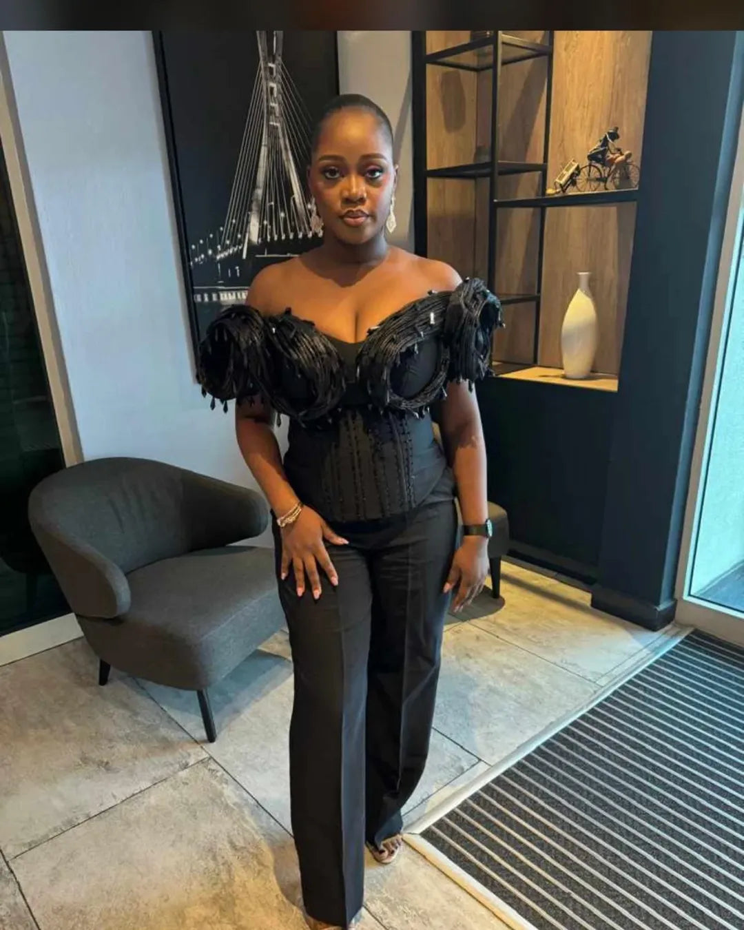 Noir Statement Corset Set
